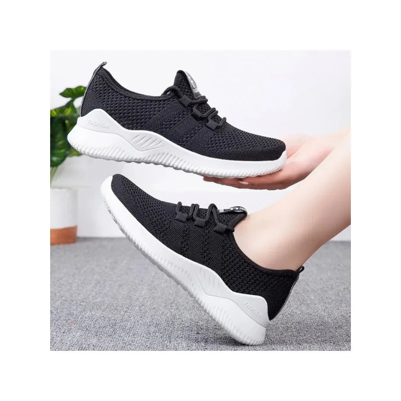 Shoes for women 2024 new casual fashion running shoes flying woven breathable women's shoes soft sole trend sneakers women