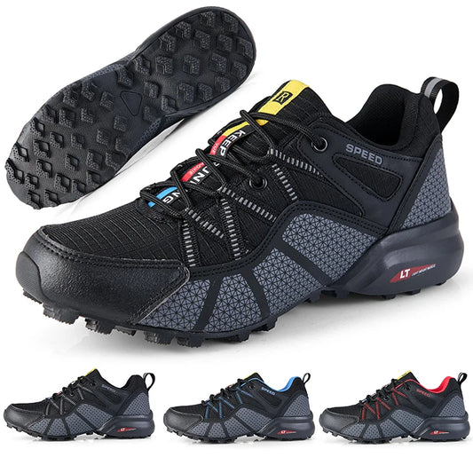 New Men Shoes Waterproof Hiking Sports Shoes Outdoor Hiking Training Shoes Men Lightweight Non-Slip Woodland Hunting Work Shoes