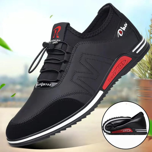 New Fashion Men's Shoes Concise Soft Soled Men Casual Shoes Breathable Lace-Up Bottom Light Sneakers Male 2024 Tenis Masculino